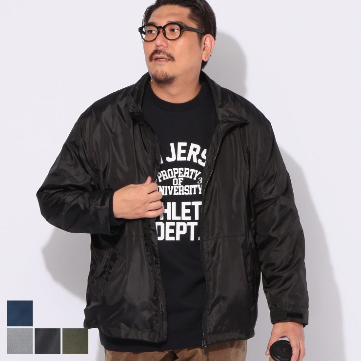 PIMLICO (ピムリコ) 裏メッシュ フルジップ ブルゾン SZ25508P 大きいサイズ メンズ アウター ブルゾン ナイロンジャケット ストリート スポーツ