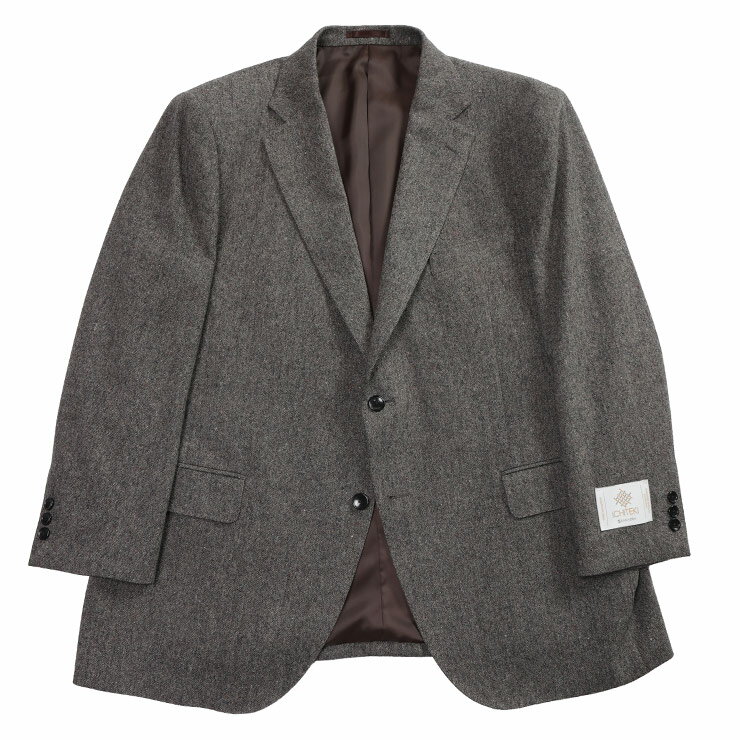 乐天商城 - B＆T CLUB (ビーアンドティークラブ) ICHITEKI JAPAN FABRIC ウール混 シングル 2ツ釦 ジャケット 【3L 4L】 612525225A8971 大きいサイズ メンズ アウター ジャケット ビジネス フォーマル テーラード