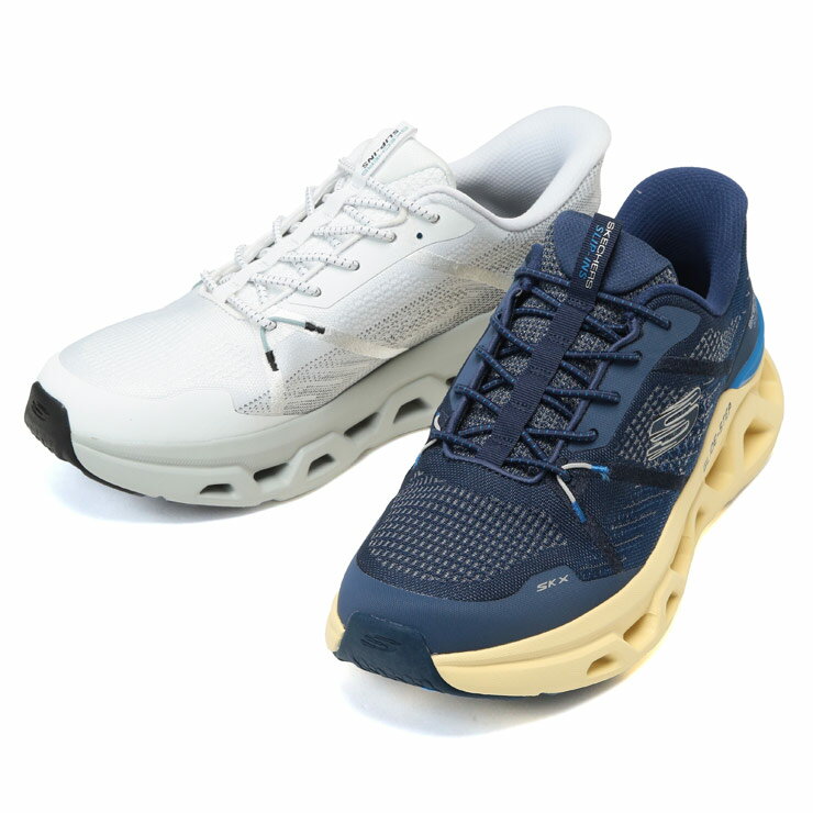 SKECHERS スケッチャーズ ウォーキング スニーカー 29.0cm 30.0cm 31.0cm スリップインズ グライドステップ アルタス GLIDE-STEP ALTUS シューズ 靴 大きいサイズ メンズ ホワイト ネイビー