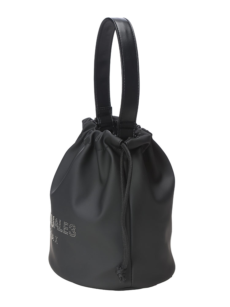 ウノピュウノウグァーレトレリラックス 1PIU1UGUALE3 RELAX 別注 ラインストーンロゴ ドローコード 巾着バッグ 1PRUSZ25053SZ ブランド メンズ 男性 バッグ 鞄 ハンドバッグ 巾着 小物入れ コンパクト 3