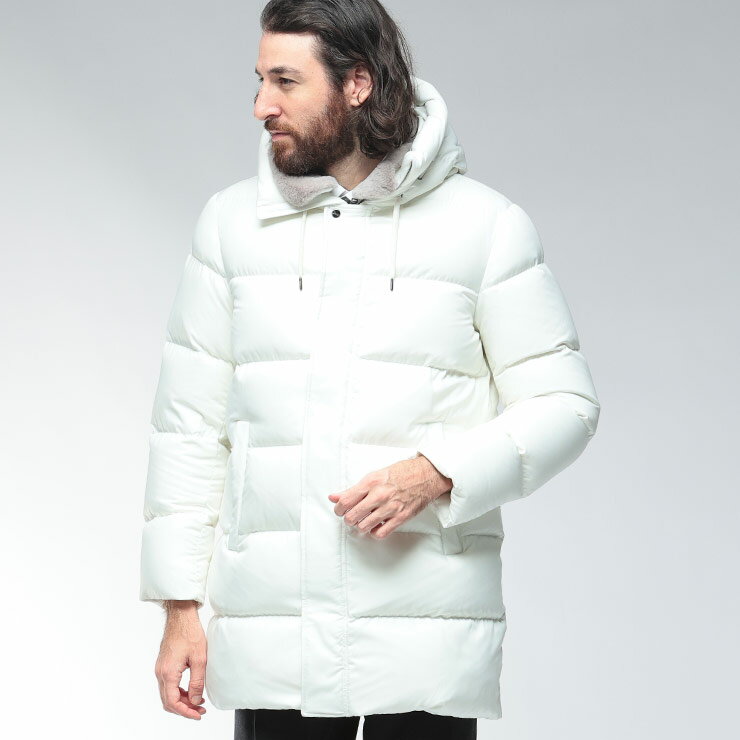 乐天商城 - ヘルノ ダウンブルゾン ブルゾン アウター メンズ HERNO フーデット フルジップ POLAR-TECH HRPI001159U ブランド 男性 ロング コート フード 秋 冬 sale_2_a