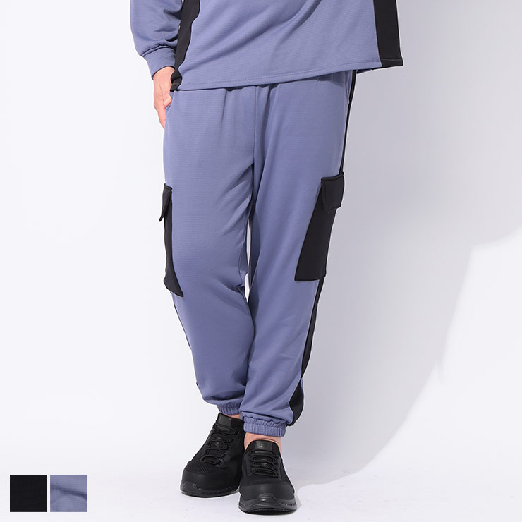 乐天商城 - EXCELLENT FINE (エクセレントファイン) 裏ブロックフリース カーゴ ジョガーパンツ BTTS2577 大きいサイズ メンズ ボトムス パンツ 裏起毛 スポーツ トレーニング 秋 冬