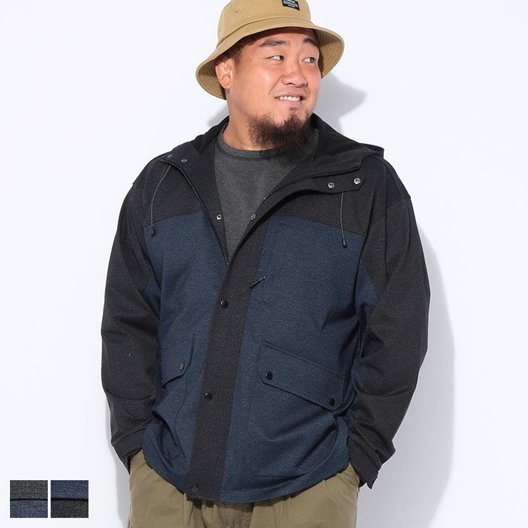 乐天商城 - B＆T CLUB (ビーアンドティークラブ) 快ラクWEAR　デニムライクポンチ カットマウンテンパーカー 9752876 大きいサイズ メンズ アウター ジャケット マウンテンパーカー アウトドア
