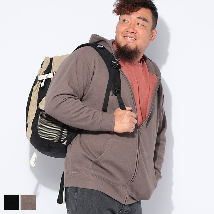 乐天商城 - B＆T CLUB (ビーアンドティークラブ) 快ラクWEAR　鹿の子 Wフェイス 裏使い ジップアップ パーカー 9752873 大きいサイズ メンズ トップス パーカー ジップパーカー スウェット