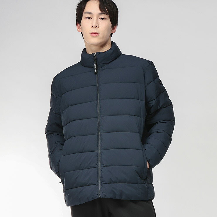 樂天商城 - カルバンクライン ブルゾン メンズ Calvin Klein SORONA フルジップ 中綿 ジャケット STRETCH PUFFER ストレッチ CKCM355297 ブランド アウター ネイビー sale_2_a