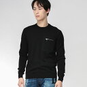 フェンディ ニット メンズ FENDI ロゴ ジップ ズッカ柄 ポケット クルーネック プルオーバー セーター FDFZE035ATMO ブランド トップス ブ...