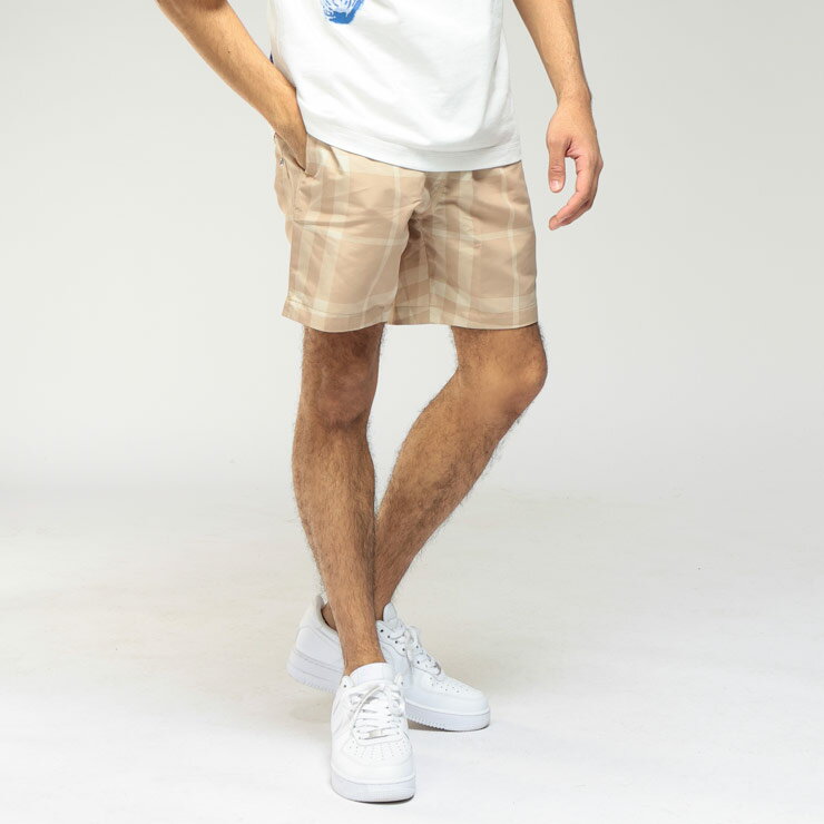 バーバリー ショーツ メンズ BURBERRY 水陸両用 チェック柄 メッシュインナー スイム ショート パンツ 水着 BB8068555 ブランド ボトムス ベージュ