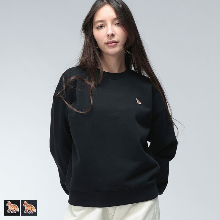 【最大20,000円オフクーポン配布中】 メゾンキツネ トレーナー レディース Maison Kitsune ベイビー フォックス コンフォート スウェット トレーナー KNLPW0307KM0341 ブランド トップス ブラック ネイビー sale_8_a