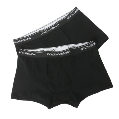 ドルチェ & ガッバーナ DOLCE&GABBANA 2枚パック コットンジャージー レギュラーフィット ボクサーパンツ DGM9C07JONN95 ブランド メンズ 男性 下着 ボクサーパンツ 前閉じ プリント シンプル セット