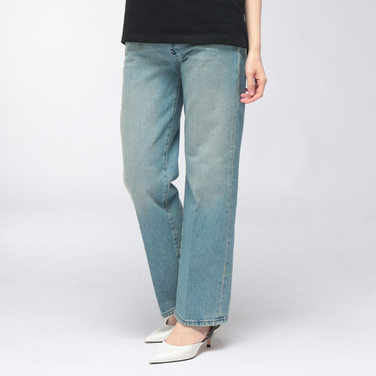 乐天商城 - ディーゼル デニムパンツ レディース DIESEL ボタンフライ ストレート デニム パンツ 1971 D-SENT DSLA214520BEBF ブランド ボトムス サックス sale_8_a