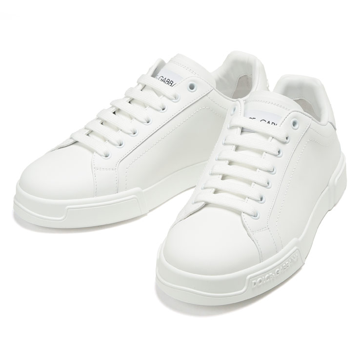 ドルチェアンドガッバーナスニーカー メンズ DOLCE＆GABBANA ロゴ レザー ローカット レ ...