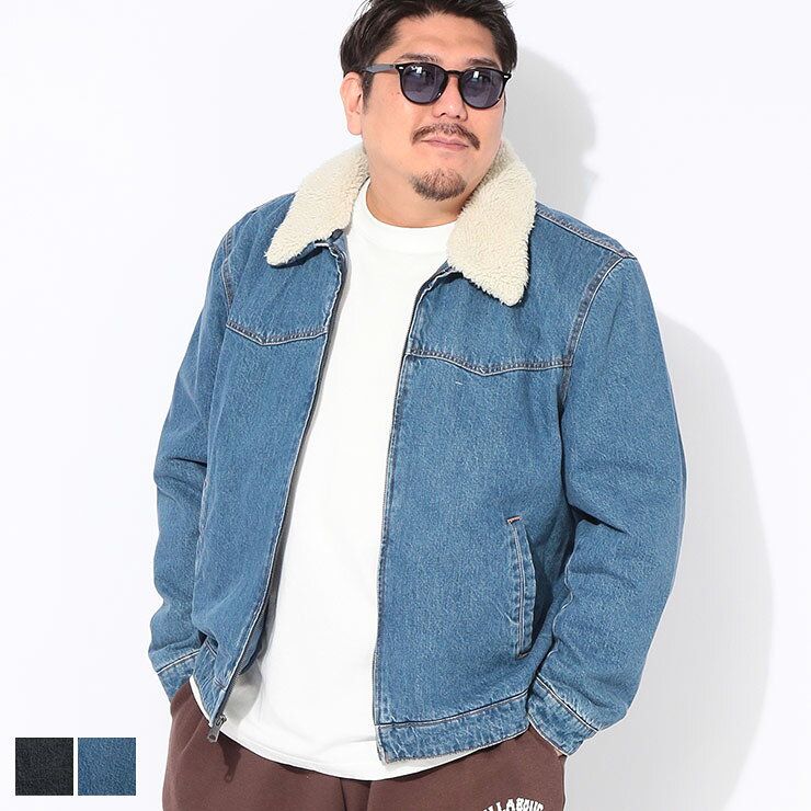 乐天商城 - Levi's (リーバイス) ジャケット メンズ 大きいサイズ ボア襟着脱 フルジップ デニム ブルゾン アウター Gジャン 防寒 秋 冬 LM5RC222