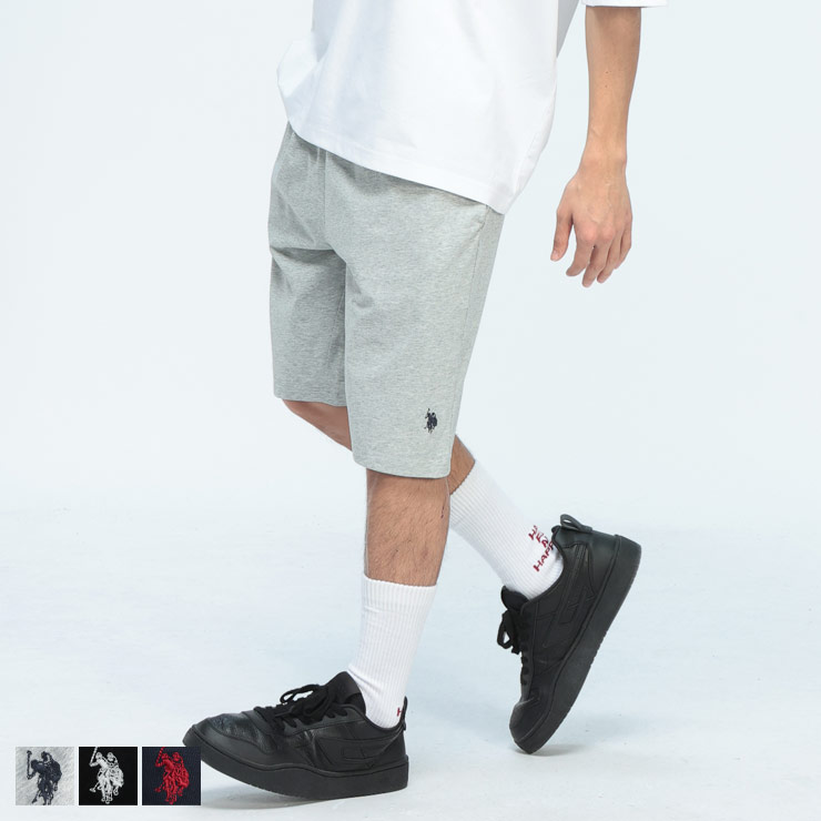乐天商城 - U.S. POLO ASSN. (ユーエスポロアッスン) ショートパンツ 接触冷感 ワンポイント ハーフパンツ ボトムス 半ズボン シンプル ベーシック 春 夏 PLM61503