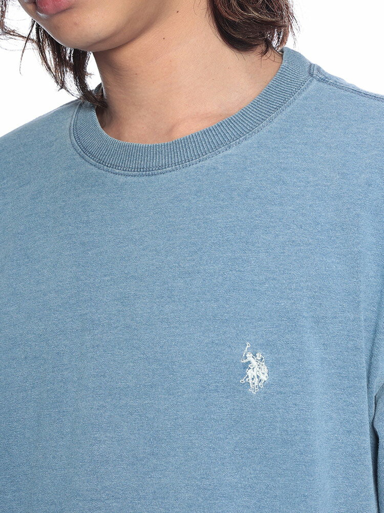 U.S. POLO ASSN. (ユーエスポロアッスン) Tシャツ 半袖 ピグメント クルーネック オーバー シャツ トップス コットン シンプル ベーシック 春 夏 PLM61208