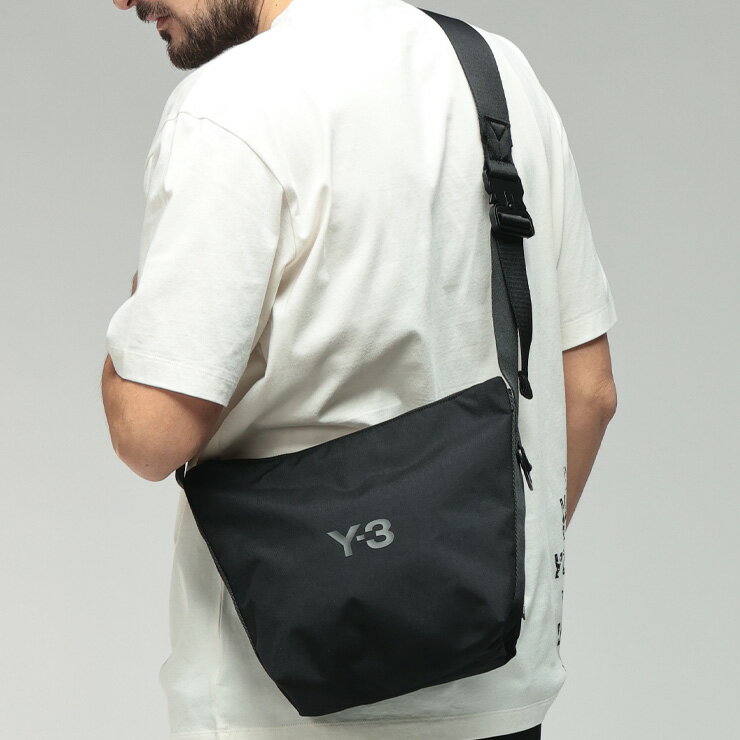 樂天商城 - ワイスリー メンズ バッグ Y-3 ロゴ プリント ショルダーバッグ CROSS BODY BAG クロスボディバッグ Y3JW6216 ブランド 鞄 ブラック プレゼント ギフト sale_5_a