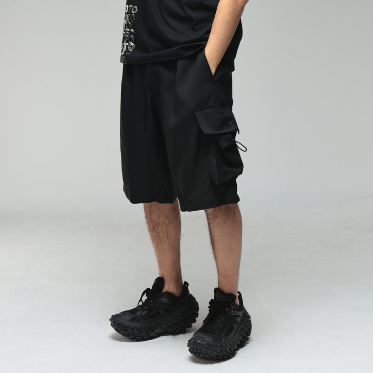 ワイスリー メンズ ショートパンツ Y-3 ウエストコード カーゴ ショーツ Y3KS7652 ブランド ボトムス ブラック sale_3_a