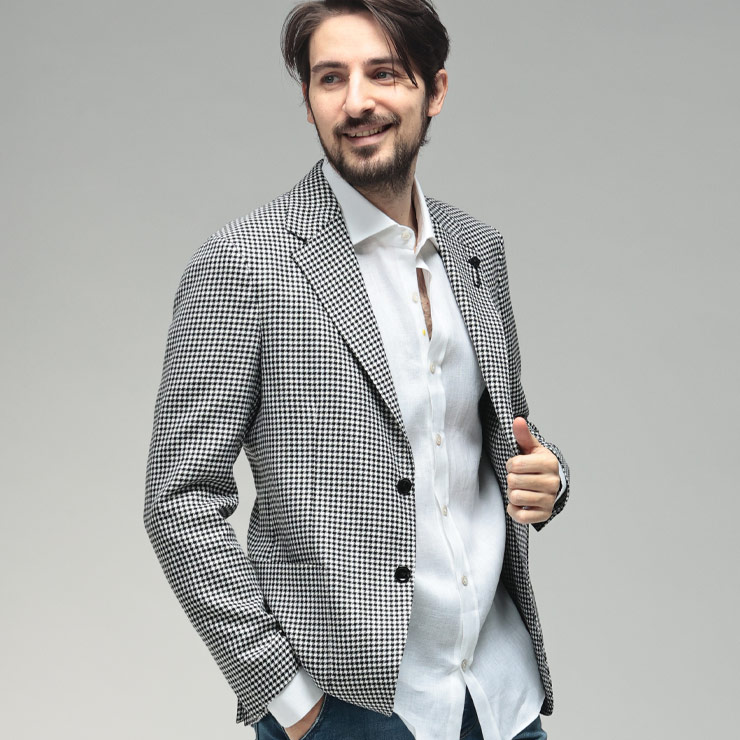 LARDINI チェック柄テーラードジャケット LARDINI（ラルディーニ）の「LARDINI / チェック（テーラード