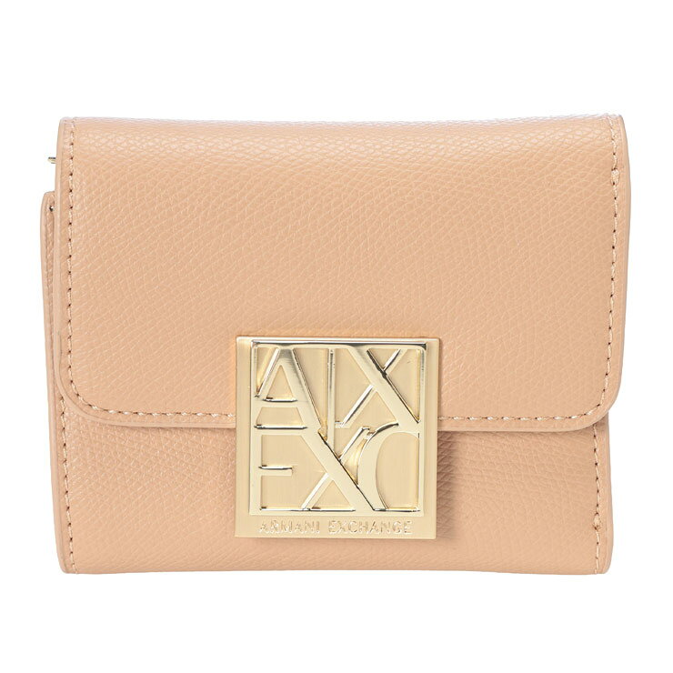 樂天商城 - アルマーニ エクスチェンジ レディース 財布 ARMANI EXCHANGE ロゴプレート 三つ折り ミニ財布 ウォレット AELW1595AF19895 ブランド 財布 ピンク プレゼント ギフト sale_8_a