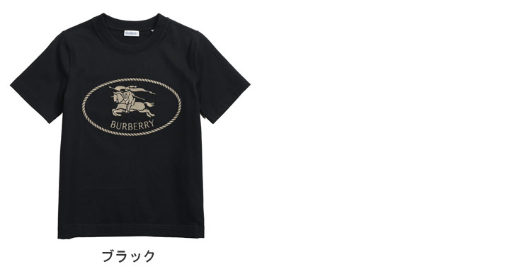 バーバリー レディース Tシャツ 半袖 BURBERRY ロゴ 刺繍 ナイトスタンプ クルーネック BBL81116581 ブラ zenmall-10123042 ゼンオンライン楽天市場店 サンプル画像2