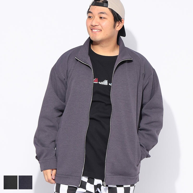 B＆T CLUB (ビーアンドティークラブ) ジャケット メンズ 大きいサイズ 杢ダンボール フルジップ ブルゾン 1701297 アウター スタンド ..