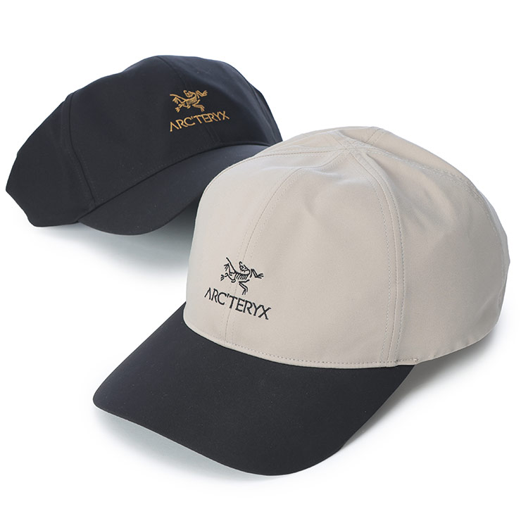 乐天商城 - アークテリクス メンズ キャップ ARC'TERYX ロゴ 刺繍 バード ワード Bird Word Cap ARCX000009463 ブランド 帽子 ブラック ベージュ プレゼント ギフト