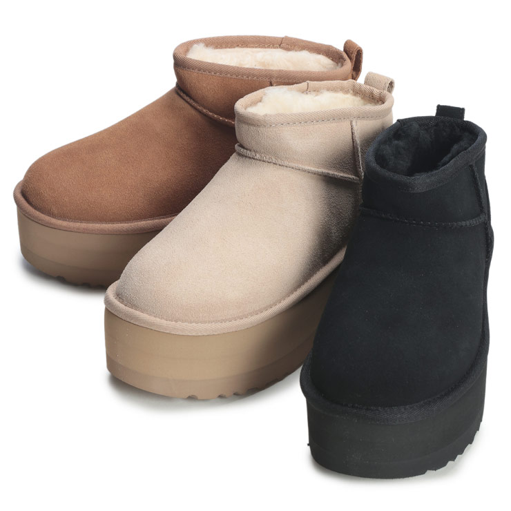 乐天商城 - アグ レディース ショートブーツ UGG ムートンブーツ クラシック ウルトラミニ プラットフォーム CLASSIC ULTRA MINI PLATFORM 厚底 UGGL1135092 ブランド ブーツ