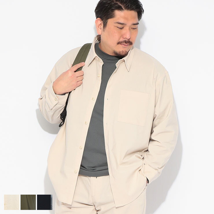 樂天商城 - B＆T CLUB (ビーアンドティークラブ) シャツ 長袖 メンズ 大きいサイズ NEO LINEN 無地 レギュラー シャツ BTMR2605 トップス カジュアルシャツ リネン 麻 春