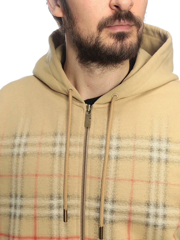 バーバリー BURBERRY メンズ パーカー 長袖 グラデーションチェック フルジップ BB81190341 ブランド トップ zenmall-10123491 ゼンオンライン楽天市場店 サンプル画像3