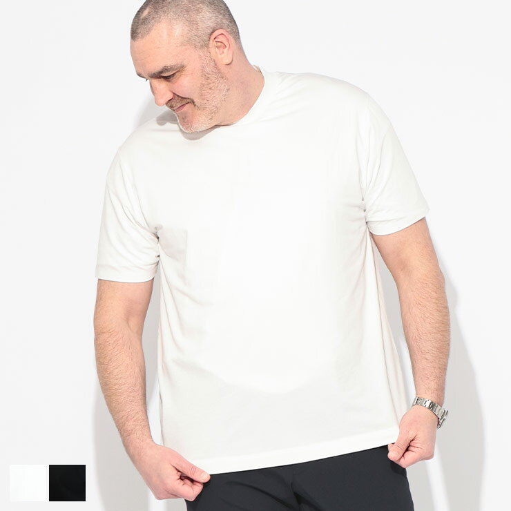 樂天商城 - HYBRIDBIZ (ハイブリッドビズ) Tシャツ 半袖 メンズ 大きいサイズ SUGOI TSHIRT クルーネック カットソー 166211626S7729 トップス 無地 シンプル ビジカジ 春 夏
