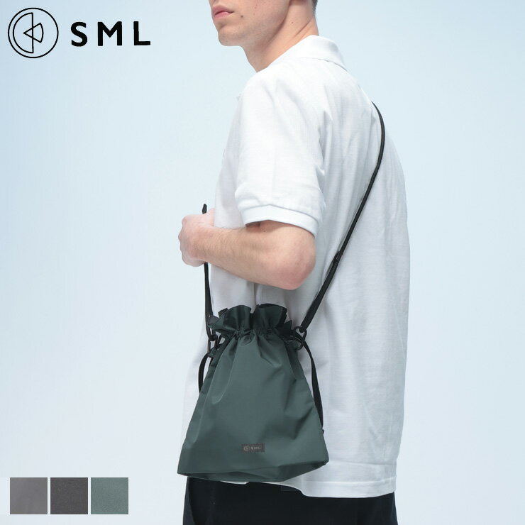 SML (エスエムエル) 巾着バッグ 撥水 テフロン MULTI POCKET DRAWSTRING 鞄 ショルダーバッグ ミニバッグ コンパクト K904094