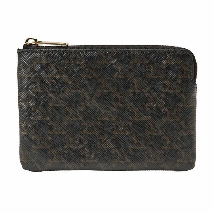 乐天商城 - セリーヌ CELINE メンズ コインケース トリオンフキャンバス ジップ ミニ財布 CEL10C662BTA ブランド ウォレット キーチェーン マルチポーチ