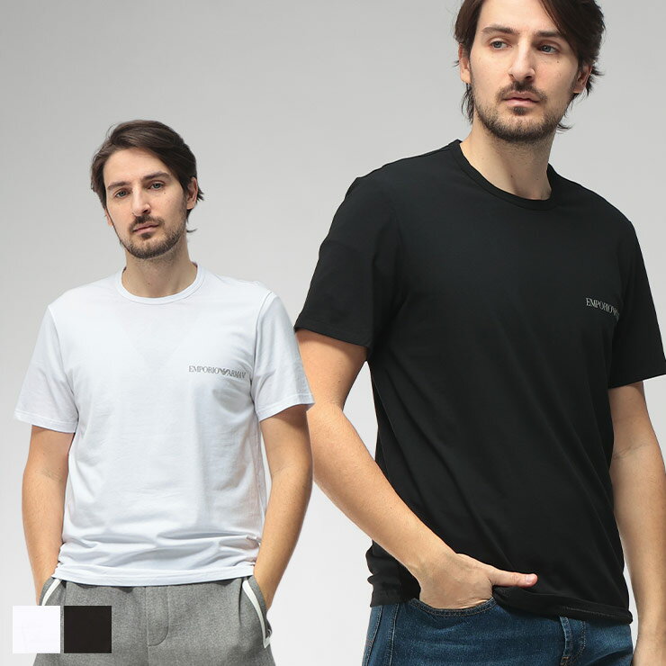 エンポリオアルマーニ EMPORIO ARMANI メンズ Tシャツ 半袖 エンブロイダリーロゴ クルーネック アンダーシャツ EAUEM391AF20669 ブランド トップス インナー 肌着 春 夏