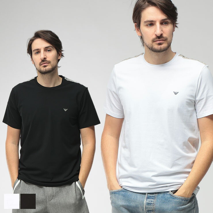 エンポリオアルマーニ EMPORIO ARMANI メンズ Tシャツ 半袖 ロゴライン クルーネック アンダーシャツ EAUEM384AF20669 ブランド トップス インナー 肌着 春 夏 sale_1_a