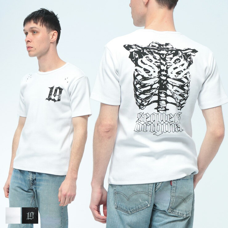 樂天商城 - SEQUENZ (シークエンズ) Tシャツ 半袖 メンズ バックプリント クルーネック カットソー 26570010 トップス リブ プリント 春 夏