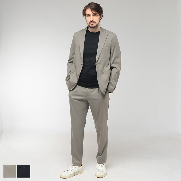 ヒューゴボス HUGO BOSS メンズ スーツ ストレッチウール シングル ワンタック セットアップ HBHANRY10247018 ブランド ビジネス フォーマル ビジカジ テーラード