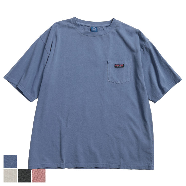 乐天商城 - GERRY (ジェリー) Tシャツ 半袖 綿100％ 天竺 胸ポケット ブランドロゴ ヴィンテージ加工 クルーネック カットソー GE26SU05 ユニセックス