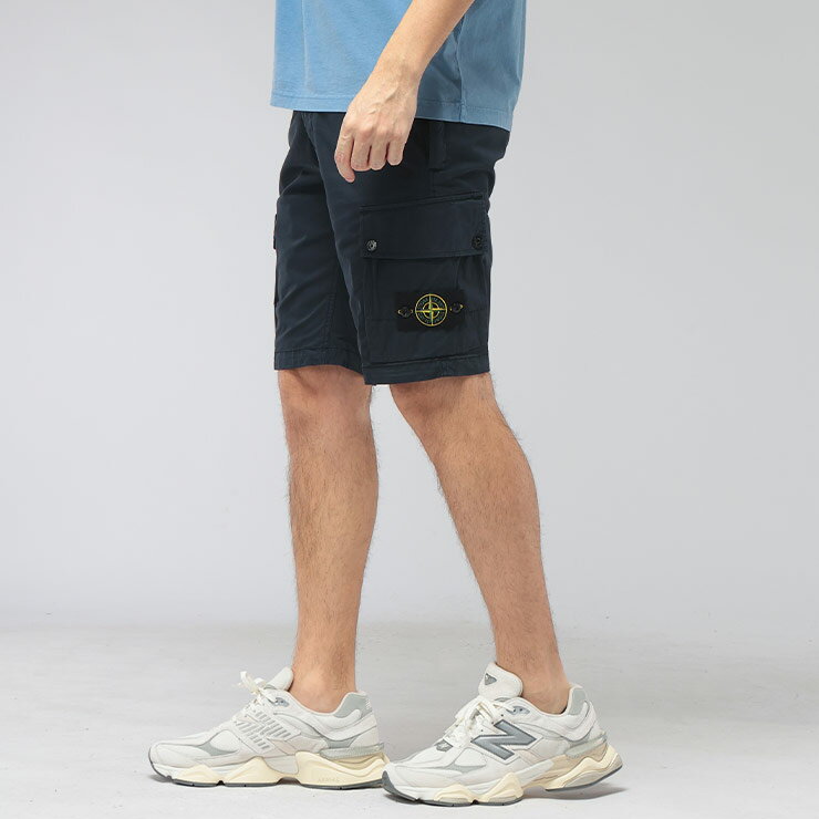 乐天商城 - ストーンアイランド STONE ISLAND メンズ ショートパンツ ストレッチ ロゴ カーゴ ショーツ STRETCH COTTON SIL100019S0A10 ブランド ボトムス パンツ ミリタリー 春 夏 sale_3_a