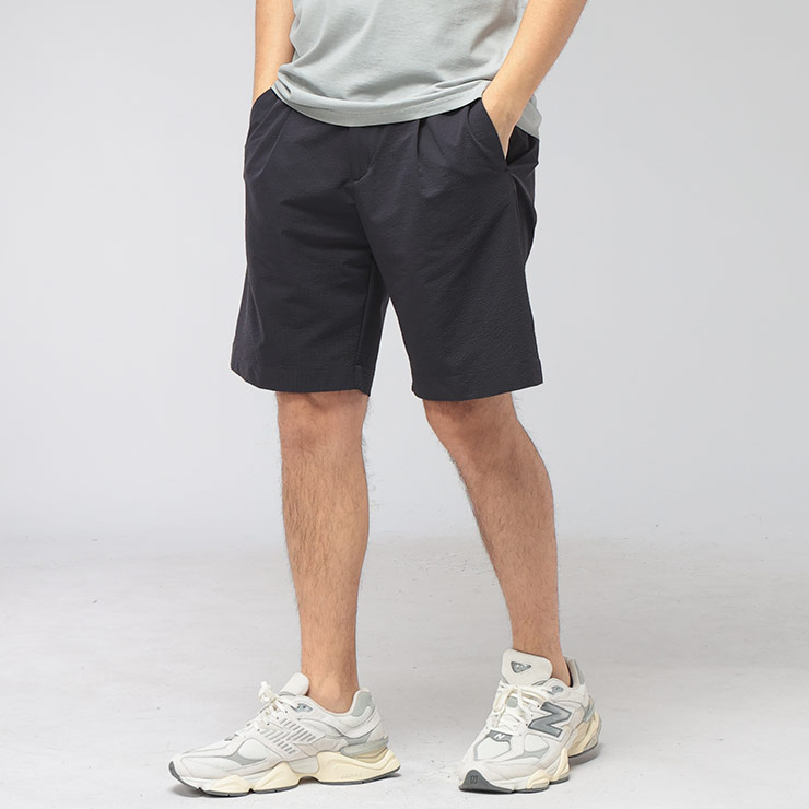 樂天商城 - ヘルノ HERNO メンズ ショートパンツ シアサッカー ワンタック ショーツ HRPT000192U ブランド ボトムス パンツ きれいめ 春 夏 sale_3_a