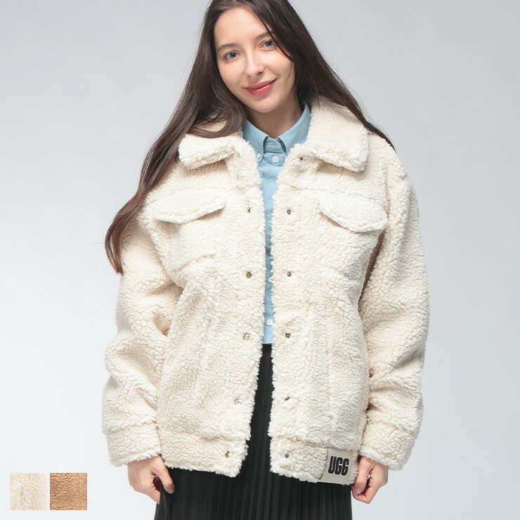 乐天商城 - アグ UGG レディース ボア ジャケット フランキー シェルパ トラッカー FRANKIE SHERPA TRUCKER UGGL1113951 ブランド アウター ボアフリース
