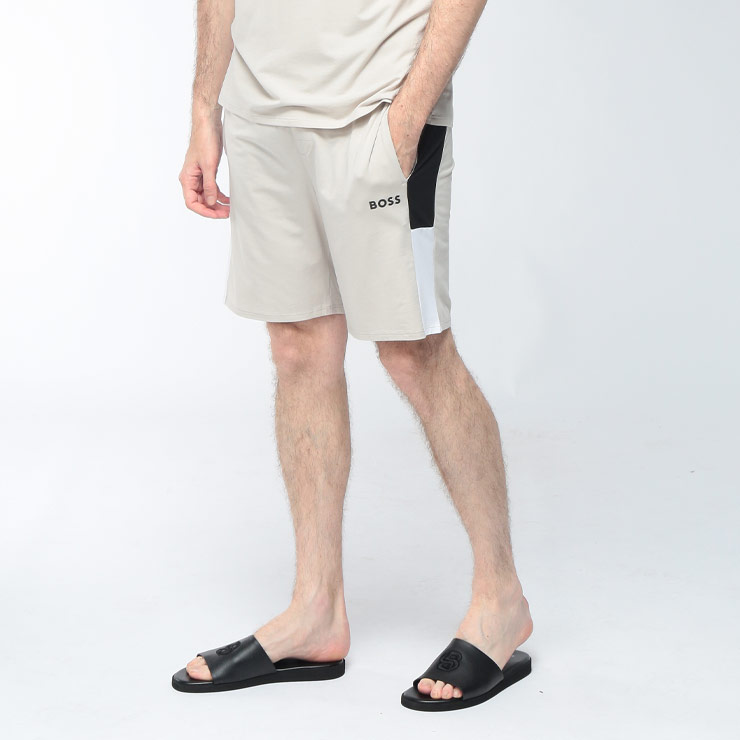 乐天商城 - ヒューゴボス HUGO BOSS メンズ ショートパンツ ワンポイントロゴ ウエストゴム ドローコード BALANCE HBU50557061 ブランド ボトムス ショーツ 春 夏