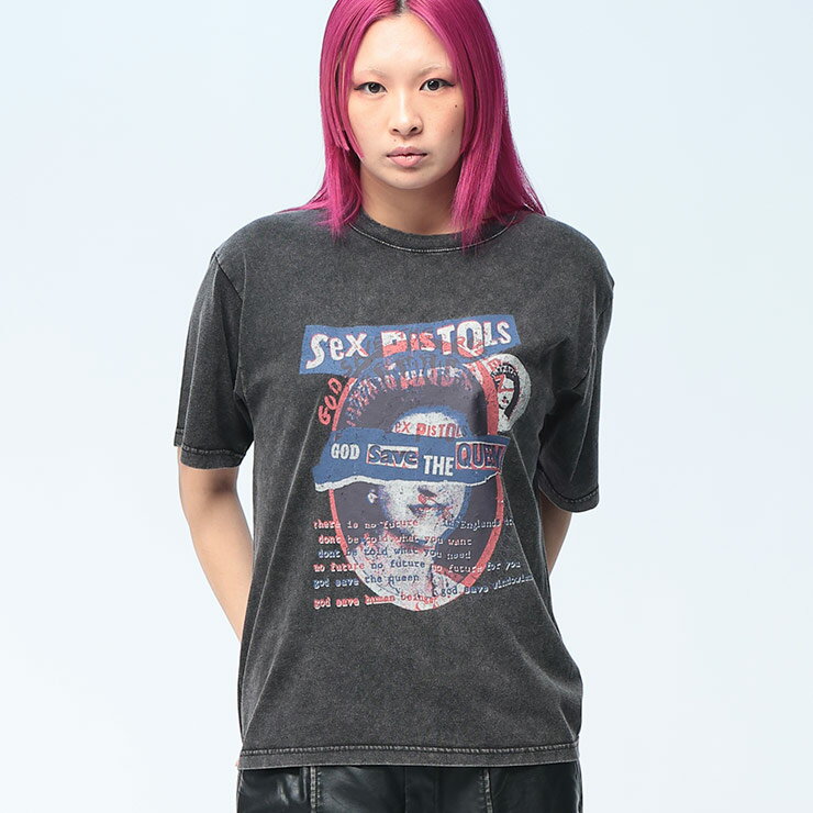 樂天商城 - Sex Pistols (セックス ピストルズ) Tシャツ 半袖 セックス ピストルズ ユニセックス 綿100％ GOD SAVE THE QUEEN ロゴ クルーネック バンドT