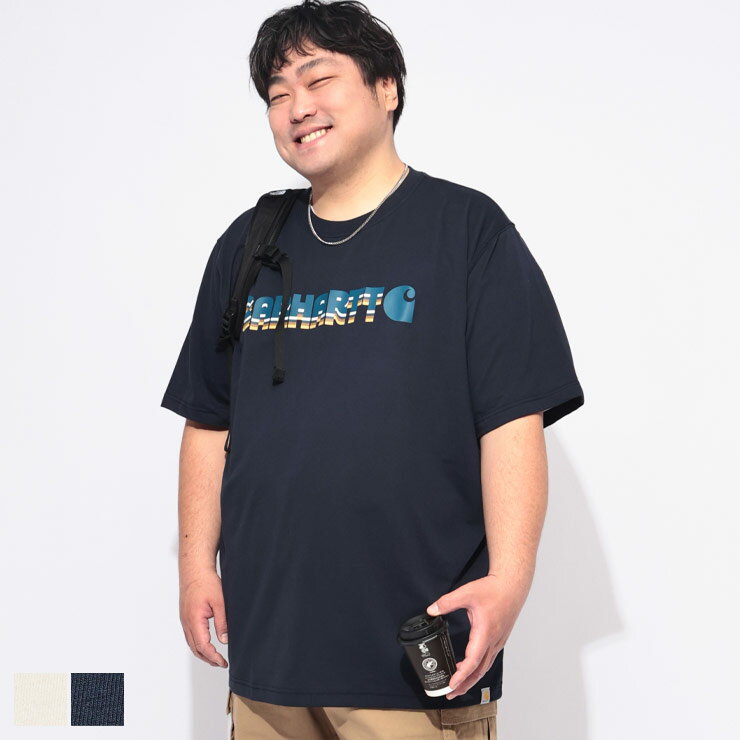 乐天商城 - Carhartt (カーハート) Tシャツ 半袖 107318D22メンズ 大きいサイズ ロゴプリント クルーネック カットソー トップス プリント コットン 春 夏