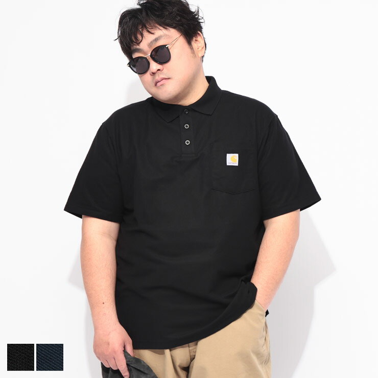 乐天商城 - Carhartt (カーハート) ポロシャツ 半袖 106685D22メンズ 大きいサイズ ワンポイント ポケット シャツ トップス ポロ カジュアル 春 夏