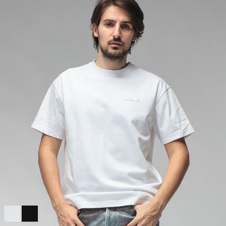 乐天商城 - マッカージュ MACKAGE メンズ Tシャツ 半袖 MKGTEER6胸ロゴ クルーネック カットソー ブランド トップス コットン シンプル 春 夏