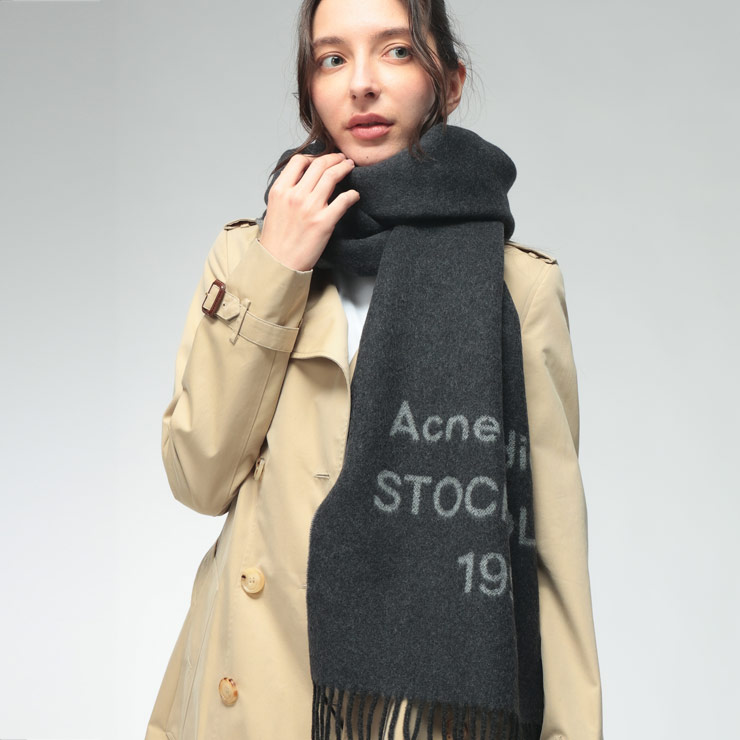 Acne Studios マフラー ブラック アクネ ストゥディオズ Acne Studios