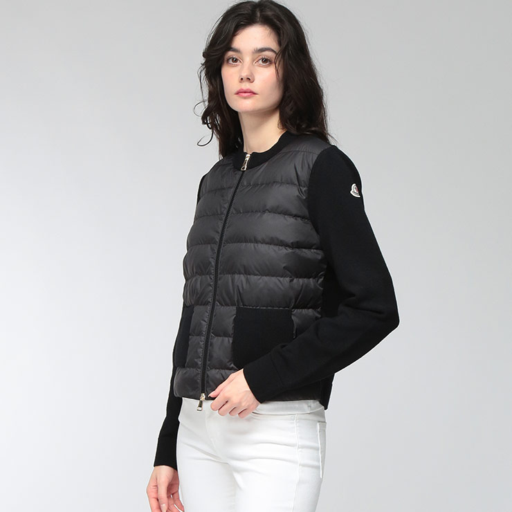 MONCLER 訳アリ　ノーカラー　軽量　ダウンジャケット　黒　0 楽天市場】ノーカラー ダウン（ブランドモンクレール）（コート