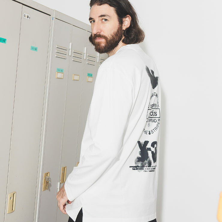 樂天商城 - ワイスリー Y-3 バックプリント クルーネック 長袖 Tシャツ Y3KE5094 ブランド メンズ 男性 トップス Tシャツ ロンT コットン プリント sale_1_b