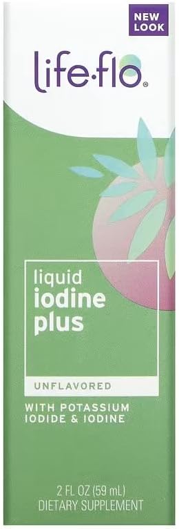 Life-flo, リキッド・ヨウ素・プラス, 2 fl oz (59 ml) [並行輸入品] 液体ヨウ素プラス 無香料 栄養補..