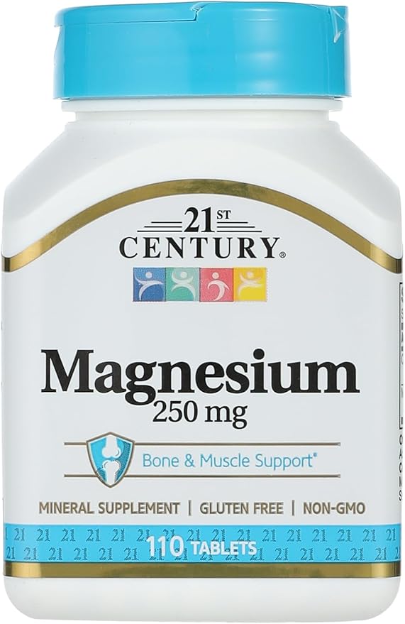 21st Century Health Care Magnesium マグネシウム 250 mg 110粒 Tablets 21st センチュリー ミネラル サプリメント サプリ 健康 栄養 グルテンフリー B004RI7GLM ◆ MC
