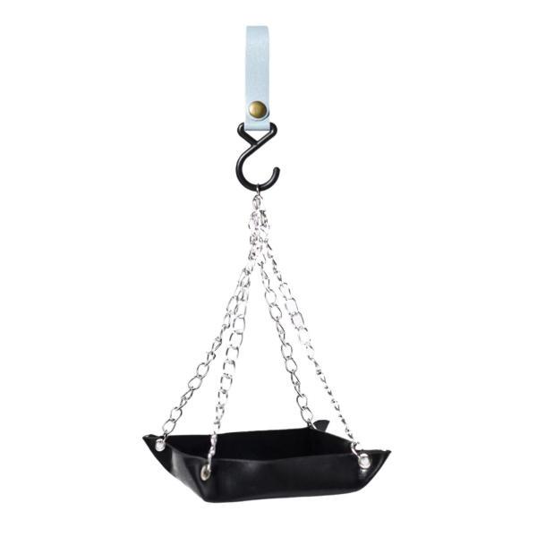 ハチドリの餌箱 鳥用給水所 再利用可能 装飾 お手入れ簡単 鳥用給餌器 ブラック